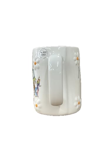 Mystery Machine Ceramic Mug - Scooby Doo Coffee Tea Cup with Daisy Embellishments - Mystery Team Variation