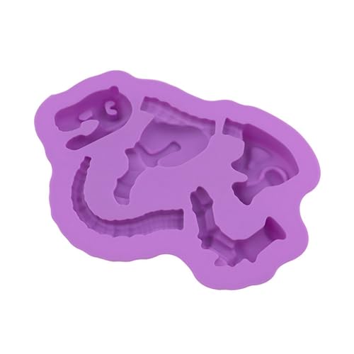 2 Pack Dinosaur Skeleton Silicone Molds for Chocolate Candy Gummy Baking