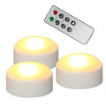 White LED Jack-O-Lantern Pumpkin Lights with Remote 3-Pack for Halloween