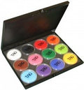 Face and Body Paint Palette - 12 Vivid Water-Based Colors for Professional Use
