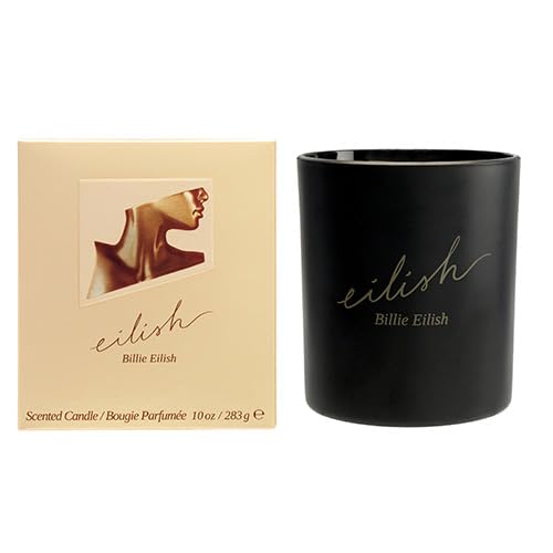 Billie Eilish Scented Candle - Luxury Aromatherapy with Amber Gourmand & Sugared Petals | 10 Oz Home Decor Gift