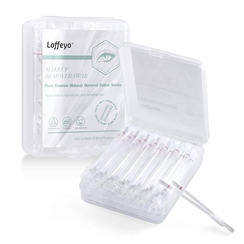 Liquid Makeup Remover Swabs for Waterproof Eye & Lip Makeup - 50 Pack