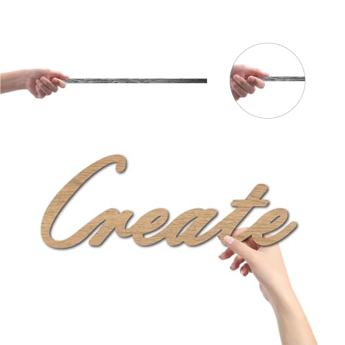 Create Laser Cut Wood Letter Sign Wall Decor - Unfinished Wooden Art, 11.8x4.7 Inches - Variation of THIS listing