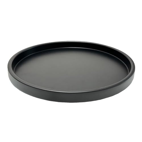 Black Metal Candle Tray 11.5 Inch Decorative Serving Tray for Wedding & Home