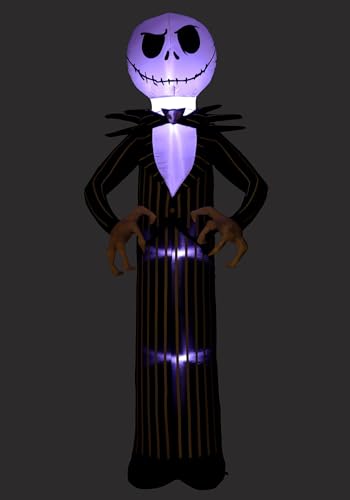 10ft Inflatable Halloween Decoration - Jack Skellington Ghostly Design