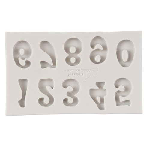 Number Silicone Mold Photo Frame Fondant Molds Set of 4 - Cake Decorating