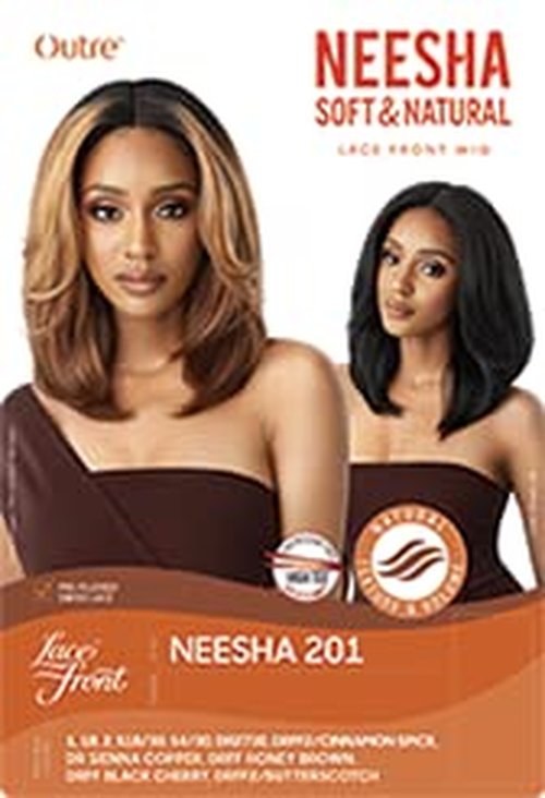 Outre Neesha Soft & Natural Synthetic Swiss Lace Front Wig NEESHA 201 (DRFF2/CINSP)