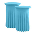 Lake Blue 2 Pack Highboy Cocktail Table Skirt Cover - 32 x 43 Inches