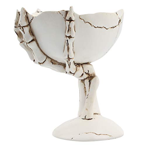 Skeleton Hands Candy Holder Halloween Bowl for Trick-or-Treat & Party Decor