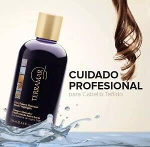 Terramar Color Balance Shampoo for Blonde & Highlighted Hair - 250 ml | Nourishing Formula