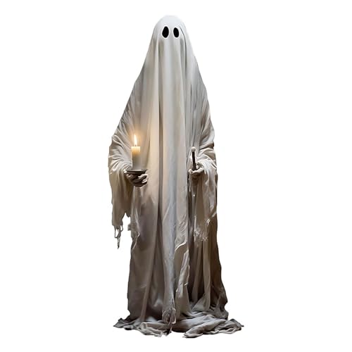 Halloween Window Clings for Glass - Ghost Spooky Decals, Reusable, Style 18