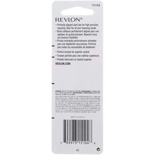 Revlon Eyebrow Hair Removal Tweezer, Designer Collection, High Precision Tweezers for Men, Women & Kids, Stainless Steel (Style/Color May Vary) (Pack of 1)