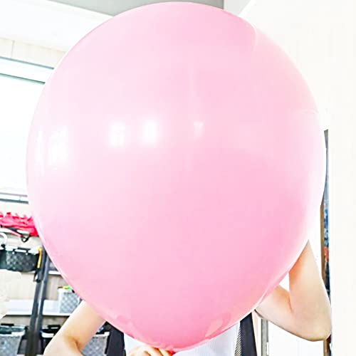 36 Inch Pink Giant Balloons - 9Pcs Latex Large Party Decorations - Variation Pink-d01