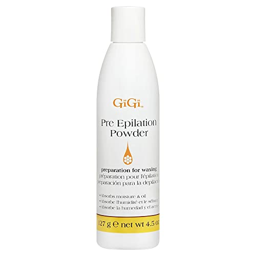 GiGi Pre-Epilation Waxing Powder 4.5 Fl Oz - Moisture-Absorbing Skin Prep