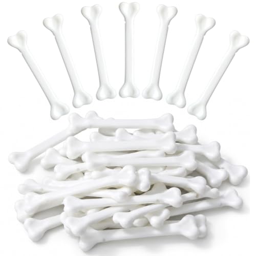 48 Pieces Mini Plastic Skeleton Bones Halloween Decorations - White, 2.9 Inch Variation of THIS listing