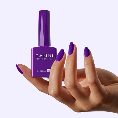 Purple Gel Nail Polish - Deep Color High Gloss Soak Off UV/LED, 1Pc - Dark Purple 9016