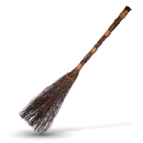 Witches Broom 36 Inch - Halloween Costume & Decor Accessory - Wicked Witch Prop - Variation of Witch Broom 36in