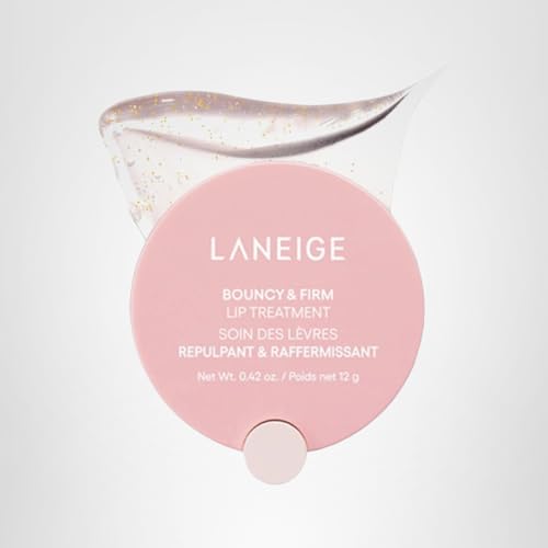 LANEIGE Bouncy & Firm Lip Treatment: Plumping & Firming Lip Care with Peony & Collagen Complex, Ceramide Capsules, & 5D Hyaluronic Acid for Hydration