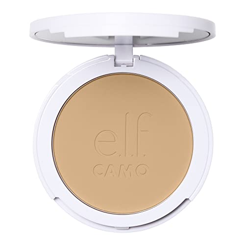 e.l.f. Camo Powder Foundation Light 250 W - Lightweight Buildable Long-Lasting Makeup