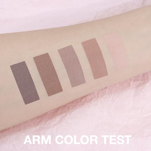 Matte Eyeshadow Palette - Cool Taupe Grey Brown Ash for Smokey & Daily Makeup - Variation 06