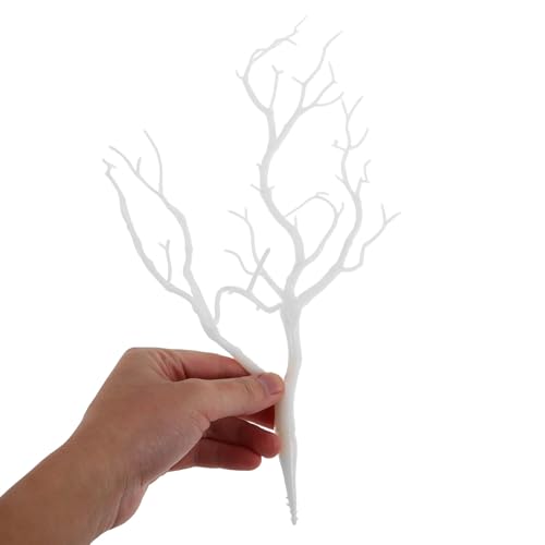 Artificial Antler Tree Branches - White, 13.76 Inch, Decorative Vase Fillers for Holiday & Event Decor
