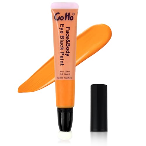 Orange Face & Body Paint for Halloween Cosplay - Waterproof and Easy to Remove - Go Ho