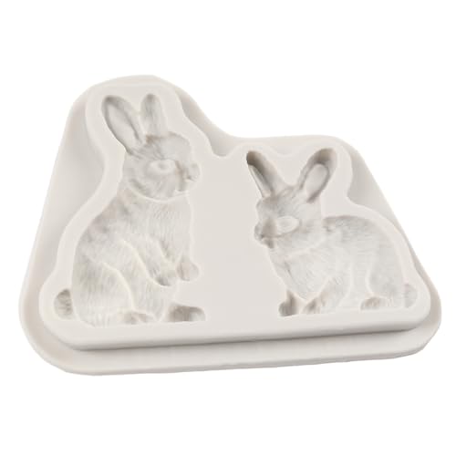 Easter Bunny Silicone Fondant Mold - Chocolate Candy & Cake Decor - Style A