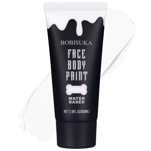White Face Body Paint - Water-Based, Non-Toxic Halloween & Cosplay Makeup