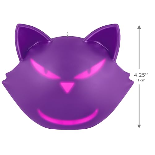 Halloween Cat-itude Keepsake Ornament - Light & Sound Cat Decor - 2026 Variation