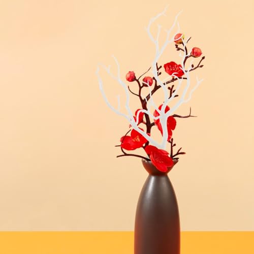 Artificial Antler Tree Branches - White, 13.76 Inch, Decorative Vase Fillers for Holiday & Event Decor