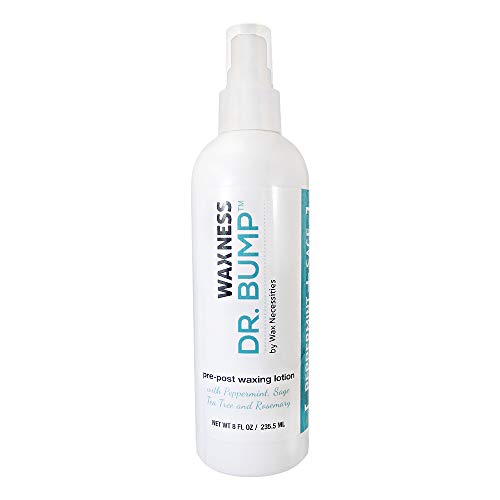 Pre & Post Wax Skin Care Lotion with Botanical Extracts - Peppermint Sage Rosemary Tea Tree 8 fl oz