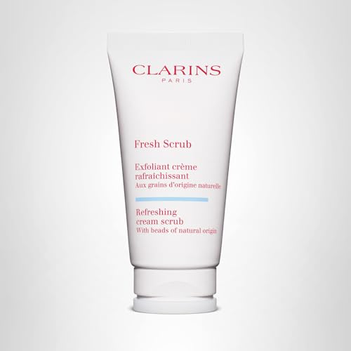 Clarins Fresh Scrub | Award-Winning | Refreshing, Cream-Gel Face Scrub With Natural Beads | Gently Exfoliates, Refreshes and Hydrates | Paraben-Free | SLS -Free | Mineral Oil Free | All Skin Types