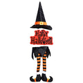 Halloween Witch Legs Decorations with Hat and Sign - Spooky Party Decor