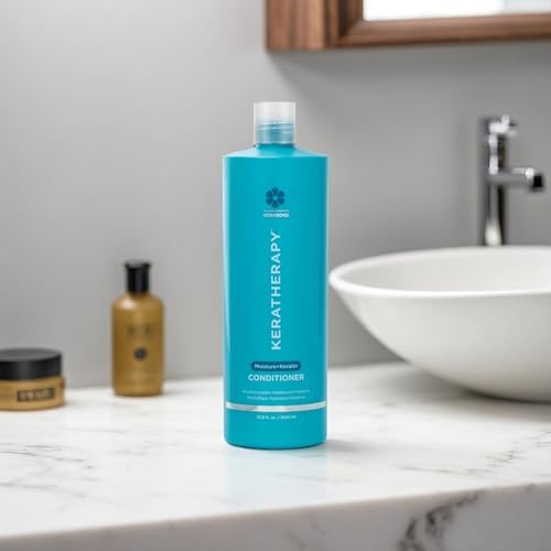 Keratherapy Moisture Conditioner - Hydrating 33.8 fl. oz. Formula with Collagen & Jojoba Oil for Dry Hair