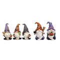 Halloween Gnome Decorations Indoor Set - Cute Witch Hats Pumpkins & Frogs