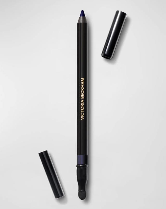 Victoria Beckham Satin Kajal Eyeliner - Longwear Waterproof in Navy Noir with Face Sheet Masque