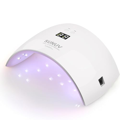 UV LED Nail Lamp for Gel Nails, Fast Curing, Automatic Sensor, Pink