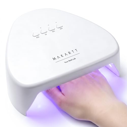 Makartt Compact Travel UV Nail Lamp for Gel Polish - White