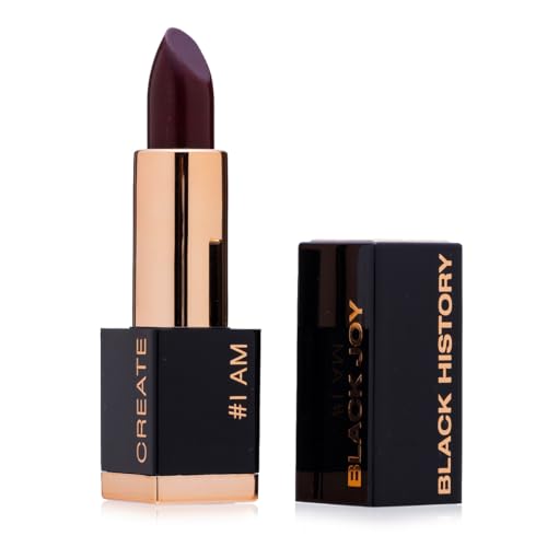 Black Cherry Matte Lipstick - Lip Makeup with Rich Pigment & Cruelty-Free Formula