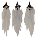 26-Inch Hanging Ghosts Halloween Animatronic - Haunted Hill Farm Spooky Ghost Trio