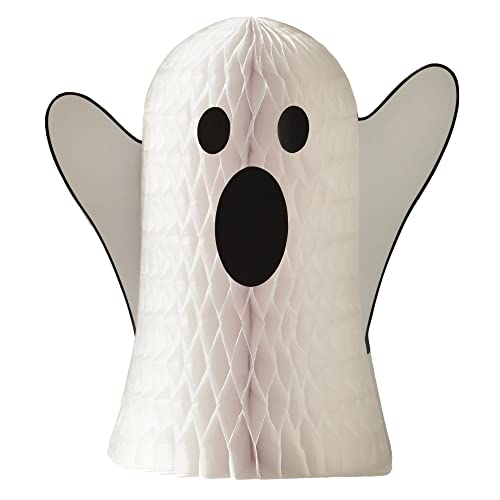 Halloween Ghost Centerpiece - 13.5 x 12.62 Inch White Tissue Decor