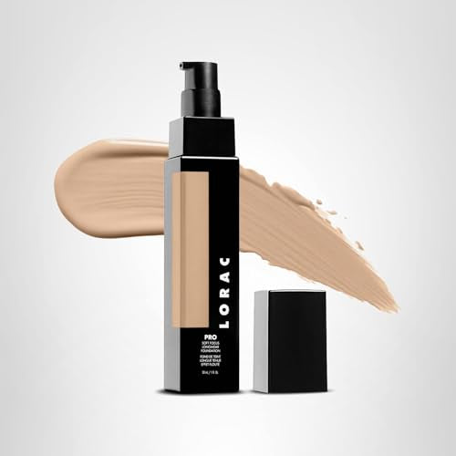 LORAC PRO Soft Focus Longwear Foundation, Shade 2 | Full Coverage | Lightweight | Water-Resistant | Oil-Free