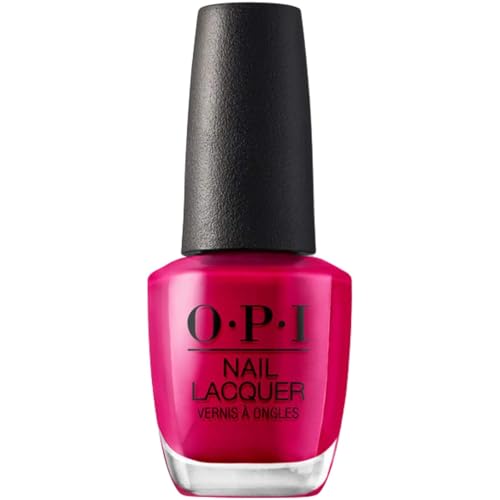 OPI Madam President Nail Lacquer - Opaque Dark Red, Long-Lasting, Chip Resistant