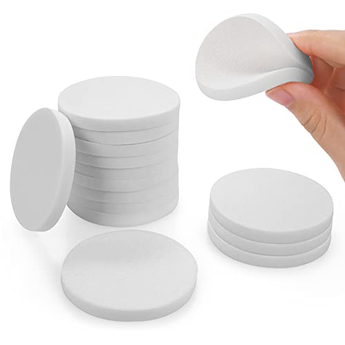 12-Piece Round Makeup Sponge Set 2.2 Inch Foam Blenders for Liquid & Powder Foundation