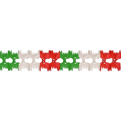 Beistle Red White Green Pageant Garland - 12 Pack Tissue Paper Decorations, 7" x 14.5 Ft, Variations of THIS listing