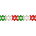 Beistle Red White Green Pageant Garland - 12 Pack Tissue Paper Decorations, 7" x 14.5 Ft, Variations of THIS listing