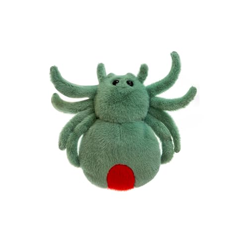 Green Soft Spider Plush Pillow - Realistic Toy for Kids & Decor