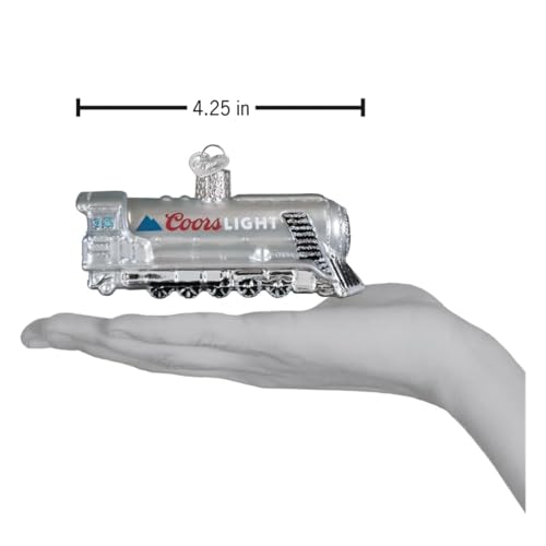 Old World Christmas Coors Light Chill Train Glass Ornament - Holiday Beer Collection