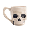 Halloween Skull Ceramic Mug 16oz - Spooky Skeleton Coffee Tea Hot Chocolate Cup