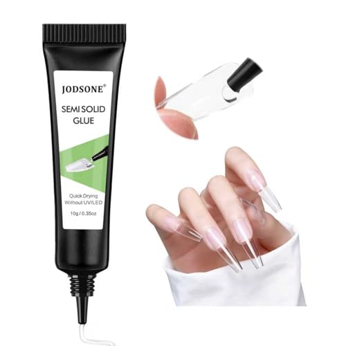 Semi Solid Nail Glue for Press-On Nails Quick Dry 10g - No UV Light Needed